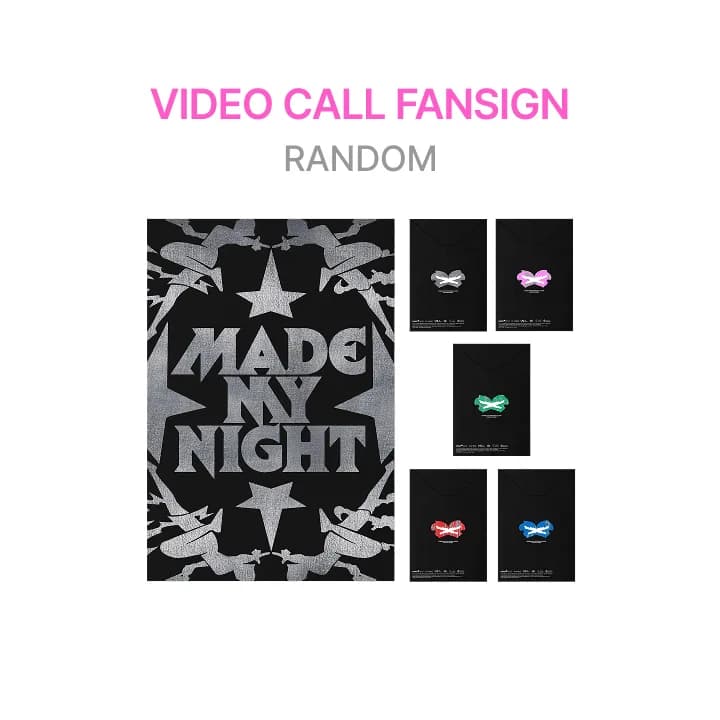 [VIDEO CALL FANSIGN] 2nd Single Album 'Made My Night' (COMPACT ver.) Aleatorio