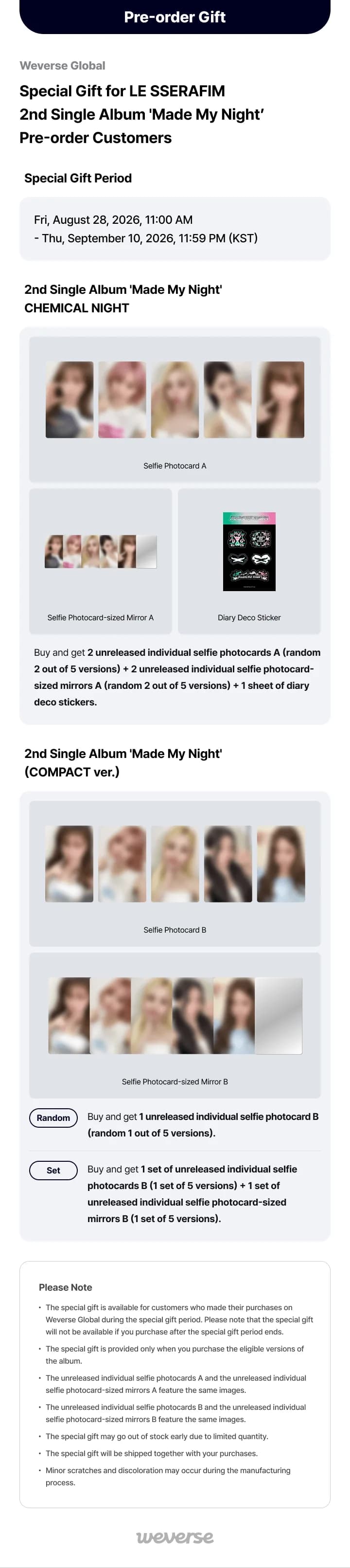2nd Single Album 'Made My Night' CHEMICAL NIGHT 2